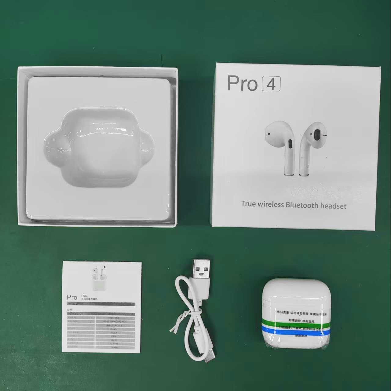 Huaqiangbei fourth generation Pro4 Jerry TWS true wireless Bluetooth headset Pro6 large battery cross-border 2025 new model 10