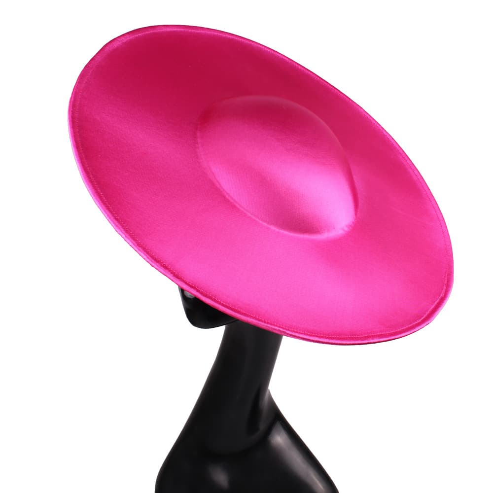 New satin hat high-end banquet bridal headwear diameter 41 cm hat base DIY handmade accessories 10