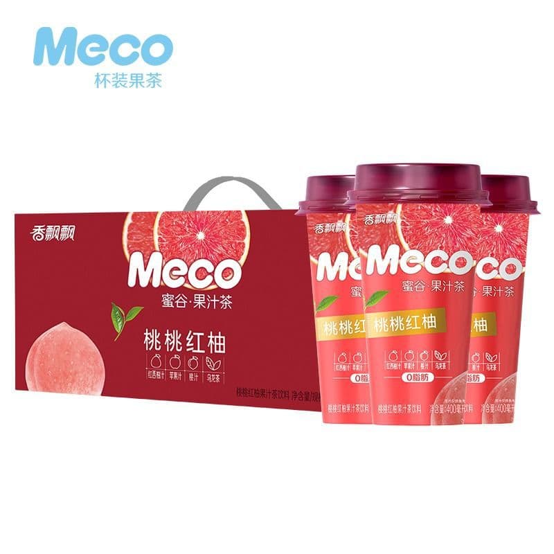 Xiangpiaopiao meco juice tea box packed honey valley fruit tea mixed drink whole box drink large bottle free shipping 8