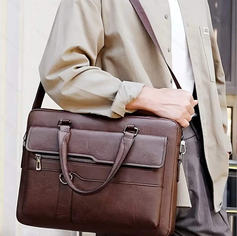Cross-border men's cross-body bag, handbag, business cross-section computer bag, large-capacity briefcase, multi-functional luggage 3