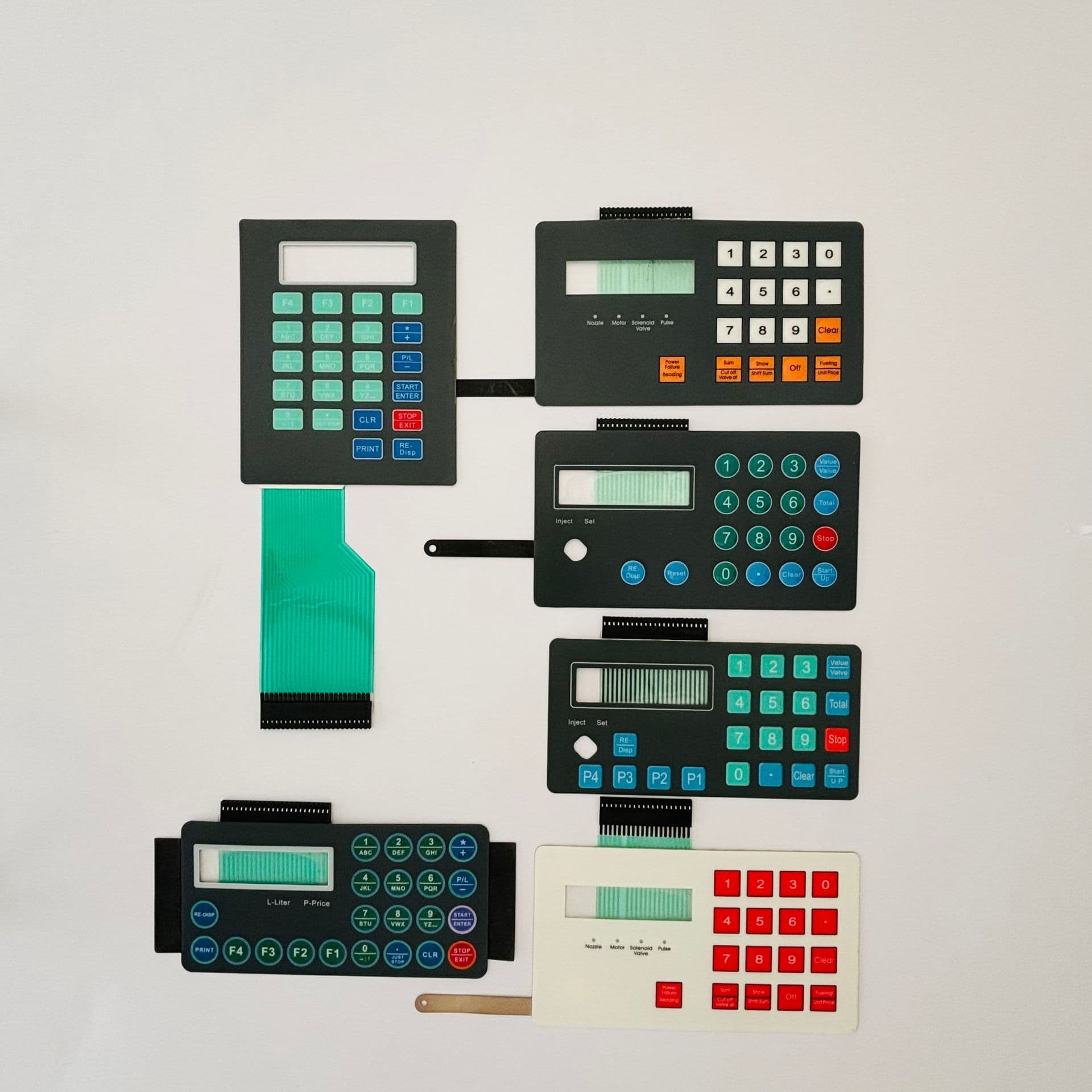Membrane switch, digital key switch panel for oil dispenser, smart touch membrane key PC panel 5