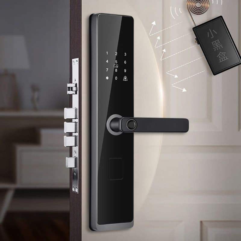 Smart door lock, Tongtong lock, Tuya smart lock, apartment B&B lock, remote unlocking, semi-automatic one-grip password lock 4