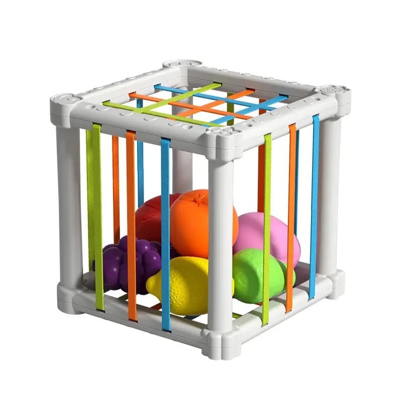 Fruit Rainbow Cesele Toy Shape Color Cognition Hand Movement Training Infant and Toddler Early Education Enlightenment Toy 9