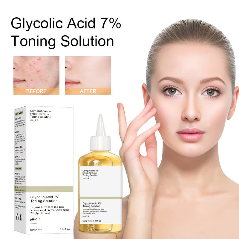 Cross-border exclusive supply of fruit acid toner 7% glycolic acid glycolic acid lotion 240ml fruit acid essence in stock 1