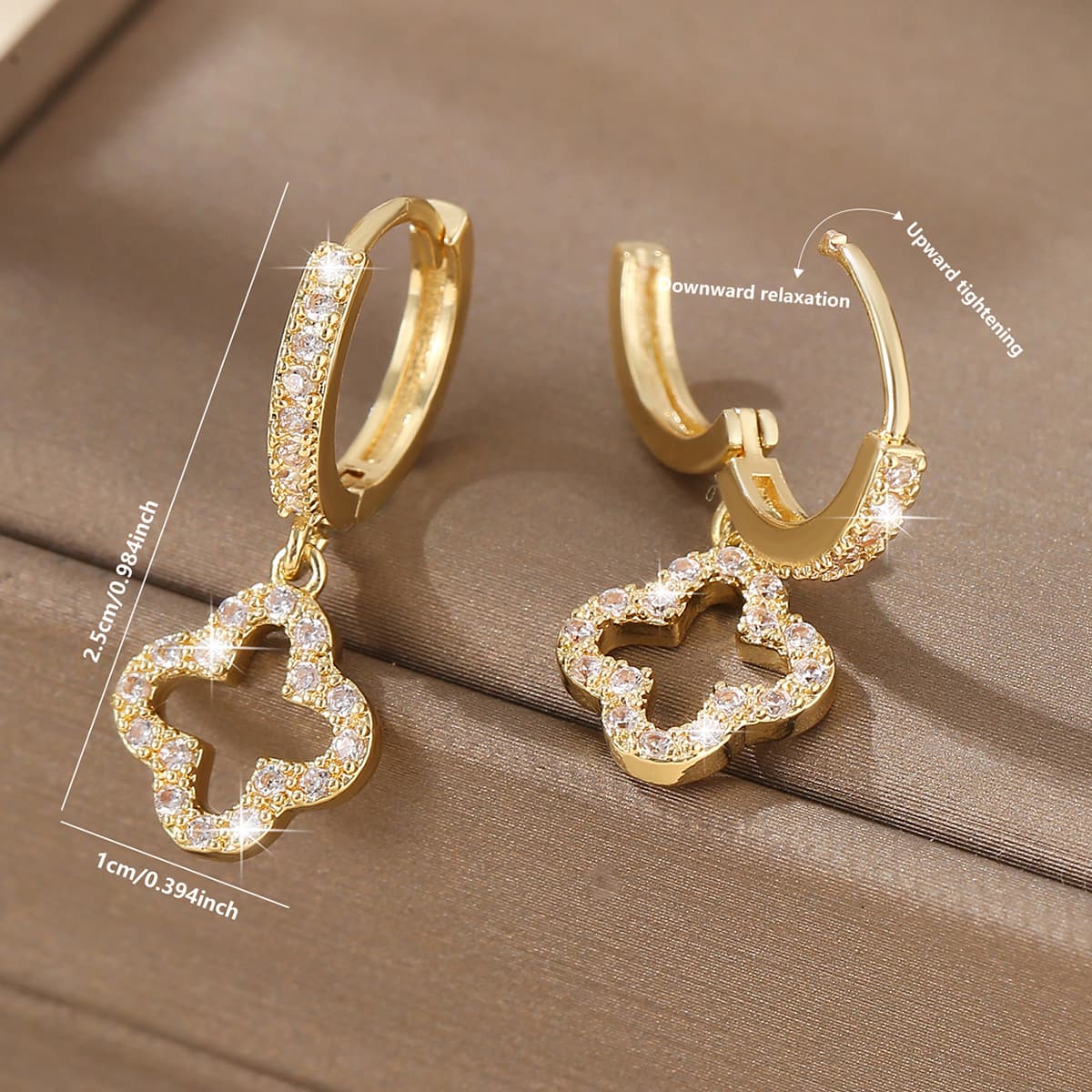 ins trend new simple design fashionable hollow flower earrings Korean style light luxury temperament versatile ear buckle earrings trend 3