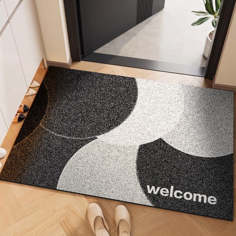 Entrance floor entry door simple home door mat no-wash pvc non-slip thickened dirt-resistant foot mat outside the door 7