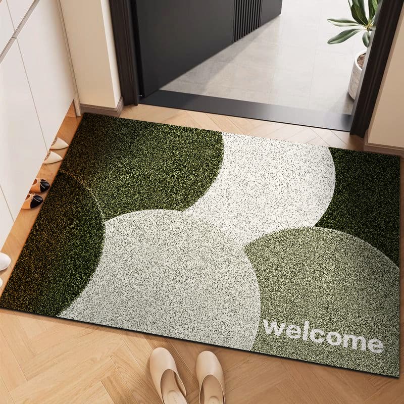 Entrance floor entry door simple home door mat no-wash pvc non-slip thickened dirt-resistant foot mat outside the door 8