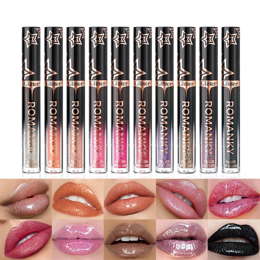 Cross-border wholesale of pearlescent lip gloss, long-lasting waterproof lip makeup, popular products 2