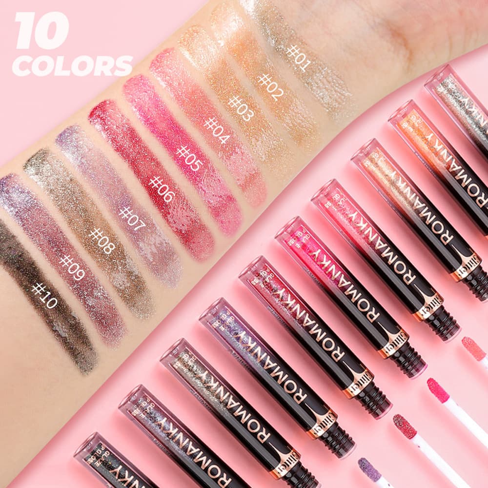 Cross-border wholesale of pearlescent lip gloss, long-lasting waterproof lip makeup, popular products 3