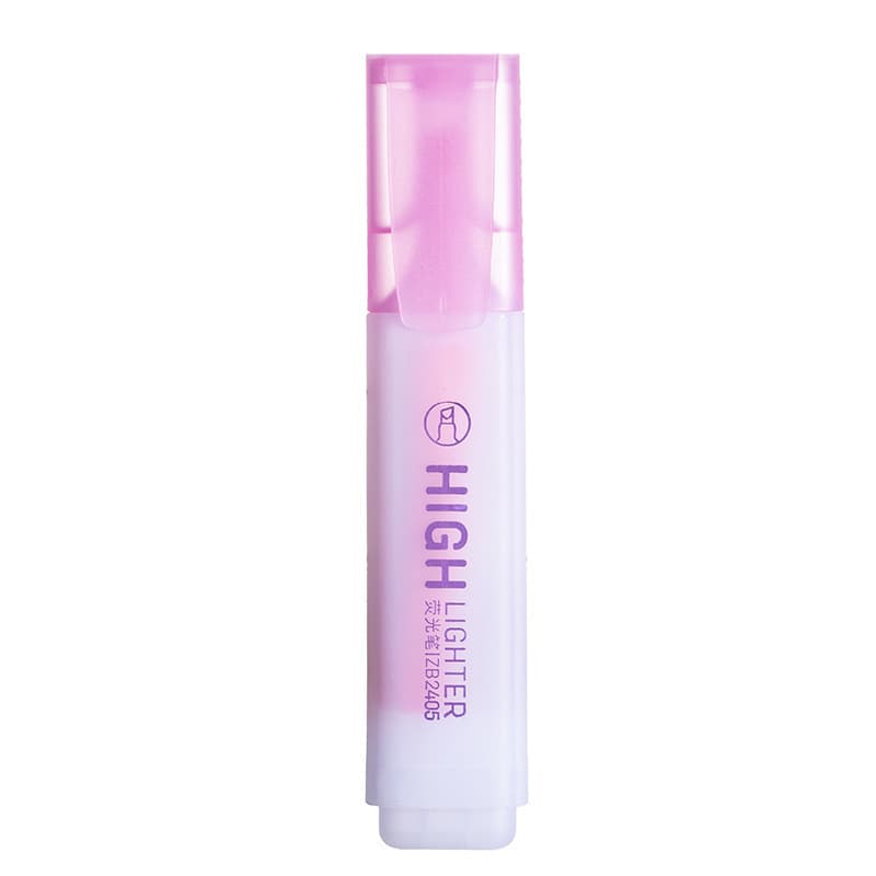 Highlighter student marker pen color mark highlight pen macaron color oblique head for handbook notes large capacity 9