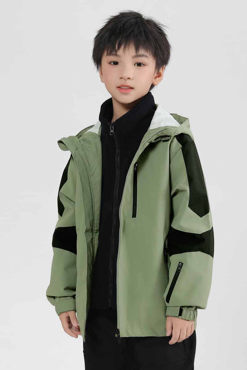 2025 Outdoor Sports Couple Jacket Parent-Child Wear Waterproof Windbreaker Coat Jacket Men's and Women's Hooded Jacket 7