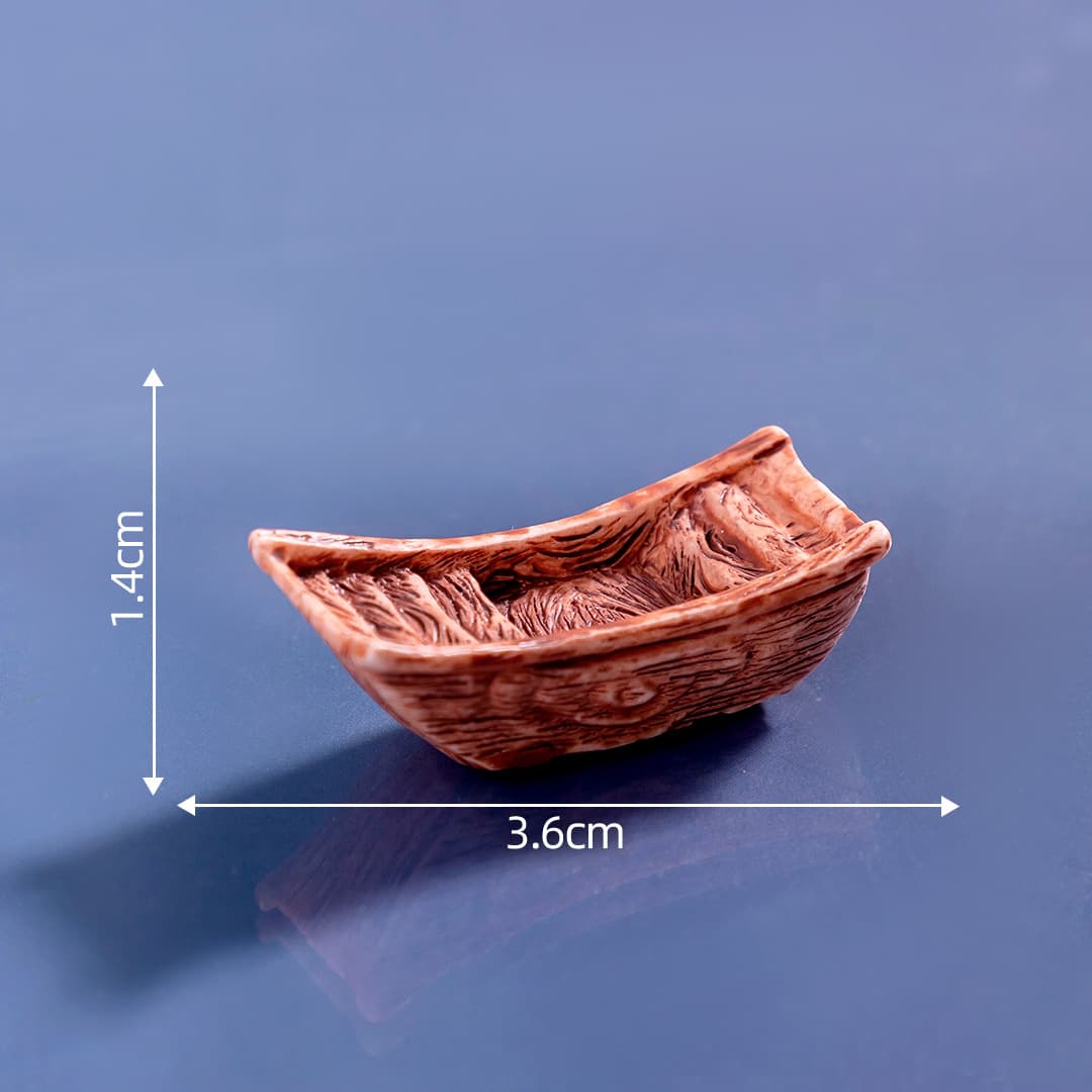 Micro-landscape creative Chinese-style Jiangnan boat aquarium fish tank landscaping diy decoration hanging accessories mini small ornaments 10