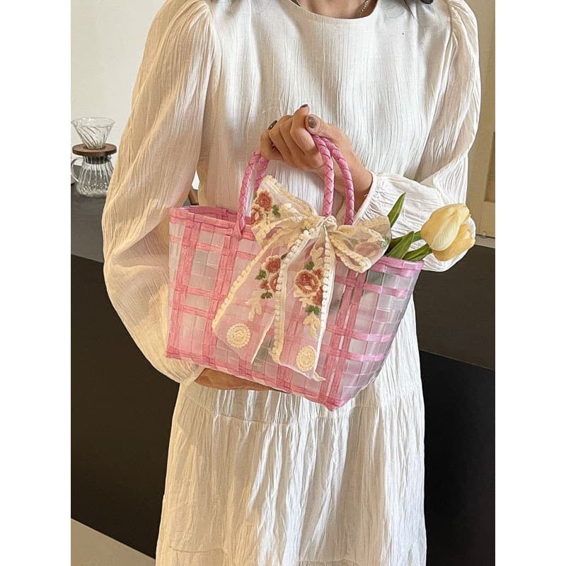 Souvenir female bridesmaid gift box girl heart high-end ins birthday gift box Mother's Day empty box basket handbag 4