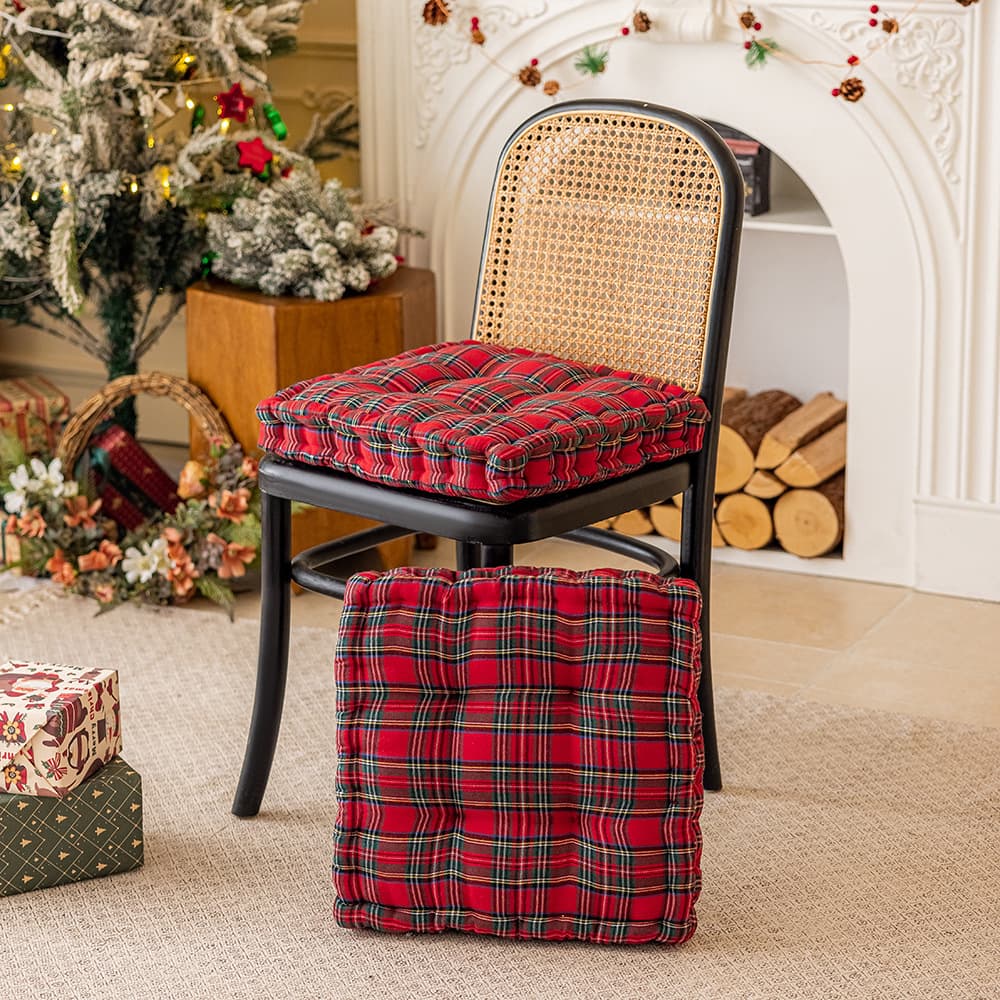 Cross-border Christmas style cushions, thickened dining chair cushions, long-term sitting, waist protection, not tired, office buttocks cushions, backrests wholesale 1