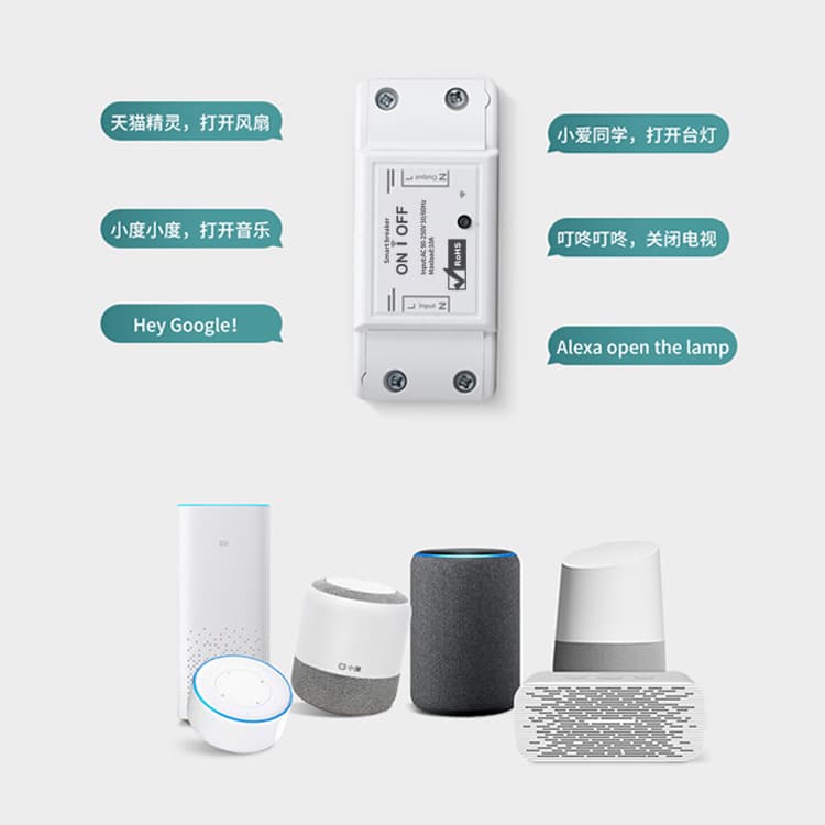 Tuya Zigbee strip switch smart switch home Bluetooth voice control WiFi remote timing switch 4