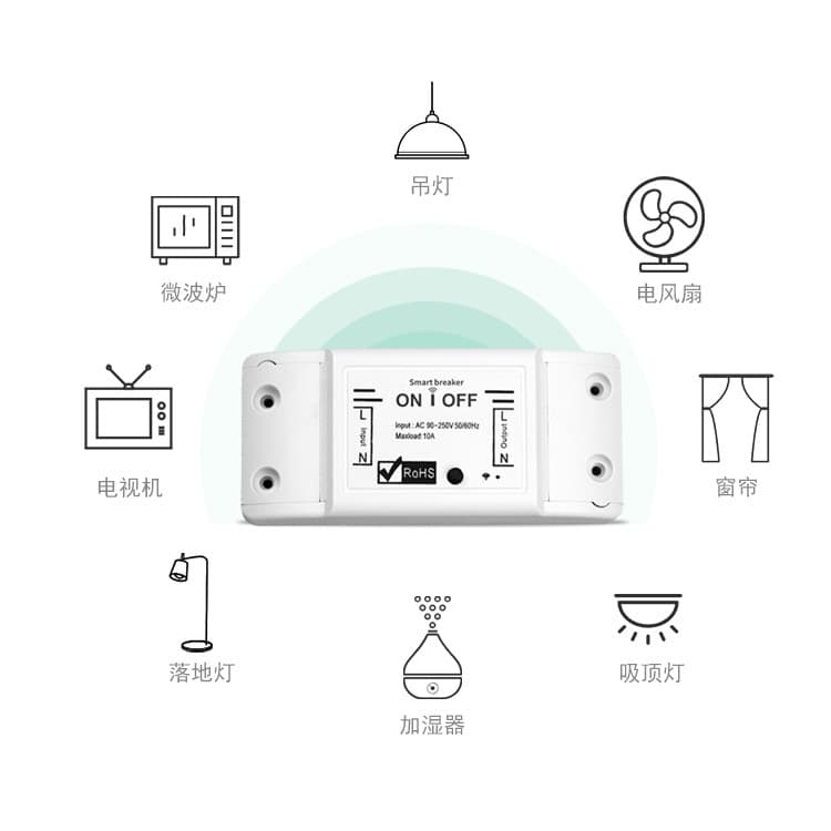 Tuya Zigbee strip switch smart switch home Bluetooth voice control WiFi remote timing switch 5