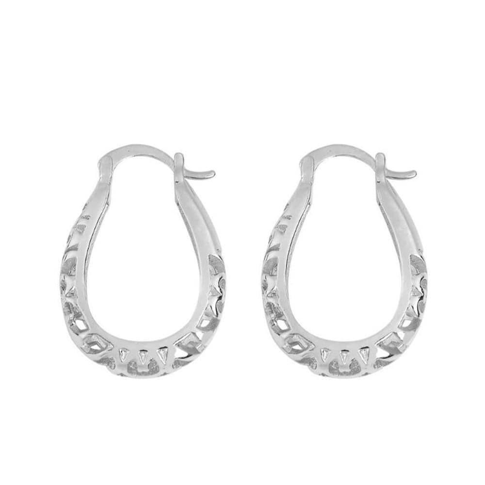 Cross-border hot selling hollow flower-shaped earrings European and American style exaggerated retro ear clips and ear buckles jewelry manufacturers wholesale 8