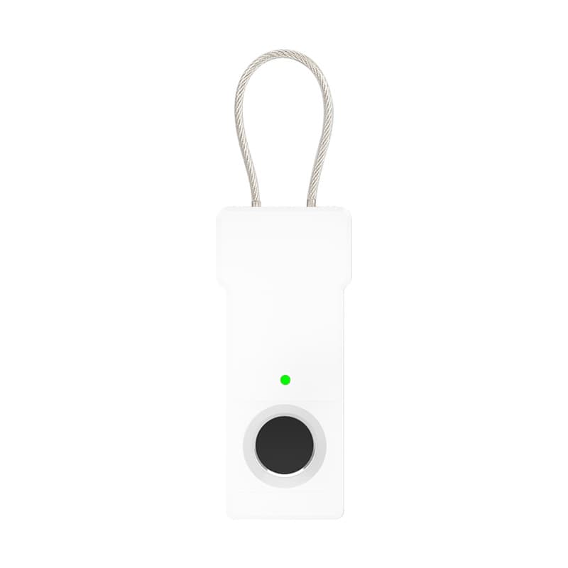 Smart Fingerprint Padlock Steel Wire Backpack Luggage Bag Electronic Lock Foreign Trade Cross-Border Electric Vehicle Basket Door Helmet Lock 6