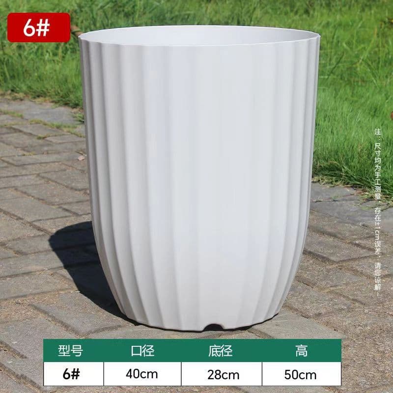 Flower pots for home large indoor living room simple plastic pots bird of paradise large diameter flower pots light luxury and high-end 7