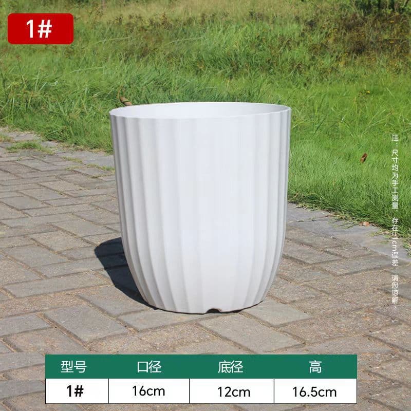 Flower pots for home large indoor living room simple plastic pots bird of paradise large diameter flower pots light luxury and high-end 10