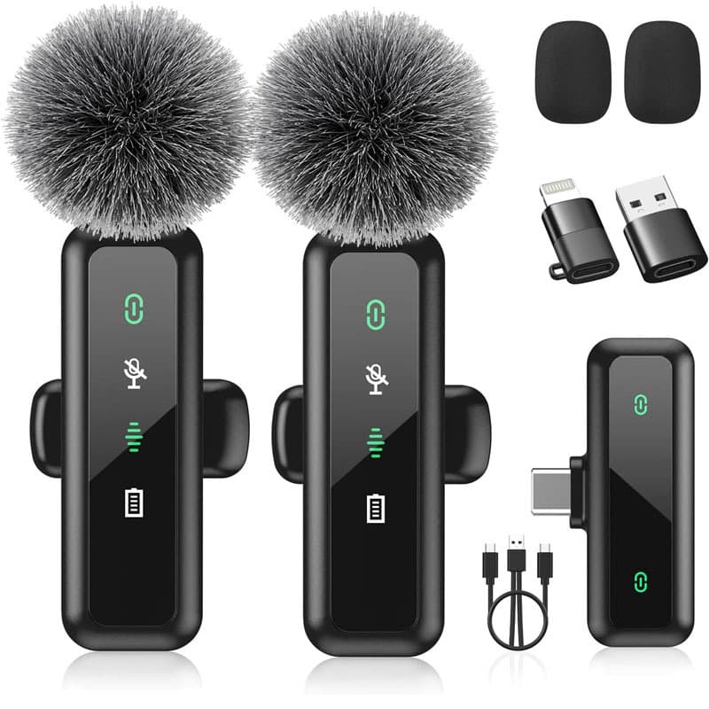 Private Model H63 Wireless Lavalier Microphone Outdoor Live Broadcast Noise Reduction Video Shooting Microphone Microphone Noise Reduction Upgrade 8