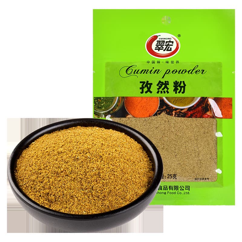 Cuihong cumin powder 25g barbecue seasoning seasoning roasted mutton skewers grilled fish barbecue home cooking seasoning bag 6