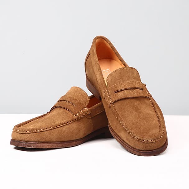 Cowhide loafers men's genuine leather beanie shoes one-leg suede suede new casual boys' leather shoes frosted men's shoes 6