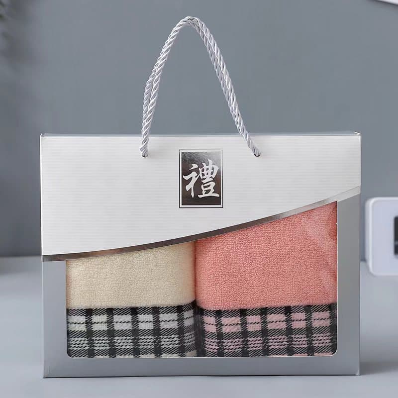 Cross-border popular towel gift set, souvenir handbag, customizable holiday event theme gift packaging 2