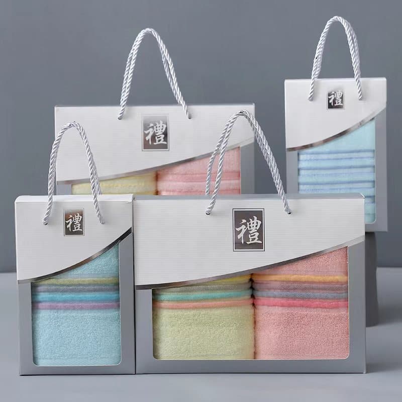 Cross-border popular towel gift set, souvenir handbag, customizable holiday event theme gift packaging 4