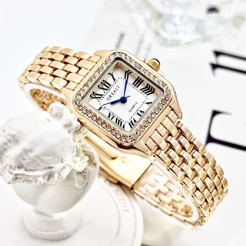 GREALY waterproof watch women's cross-border watch light luxury retro watch fashion quartz watch women's watch high-end 2