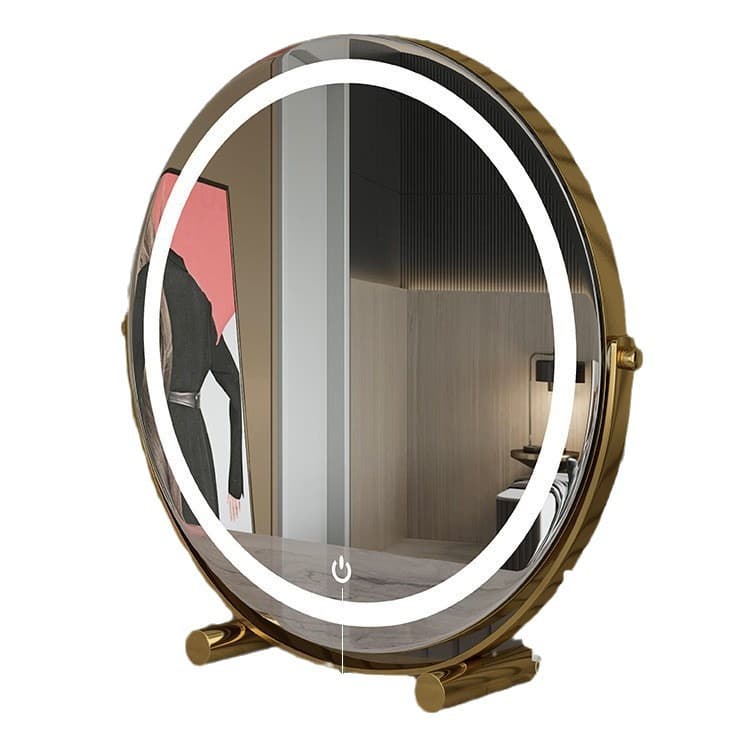 Makeup mirror desktop desktop beauty mirror rotatable internet celebrity smart mirror with light vanity mirror led light vanity 6