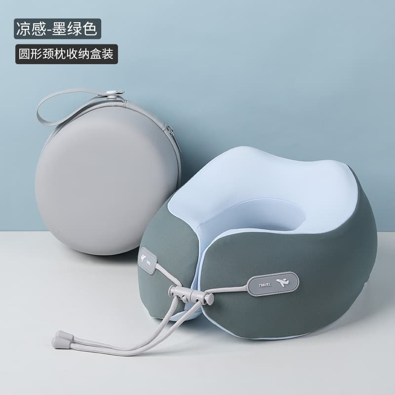 Travel airplane neck pillow U-shaped pillow memory foam portable neck pillow office nap artifact 7