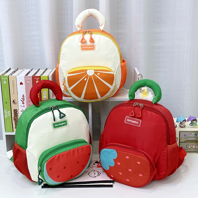 Kindergarten school bag, children's small fresh bag, cute backpack for boys and girls, cartoon doll outing travel bag 1