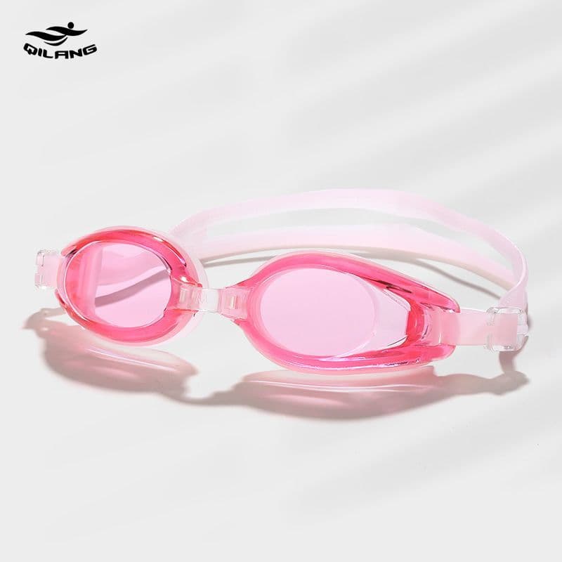 Qilang Adult Swimming Goggles HD Flat Waterproof Anti-fog Swimming Goggles Unisex Training Necessary Goggles 8