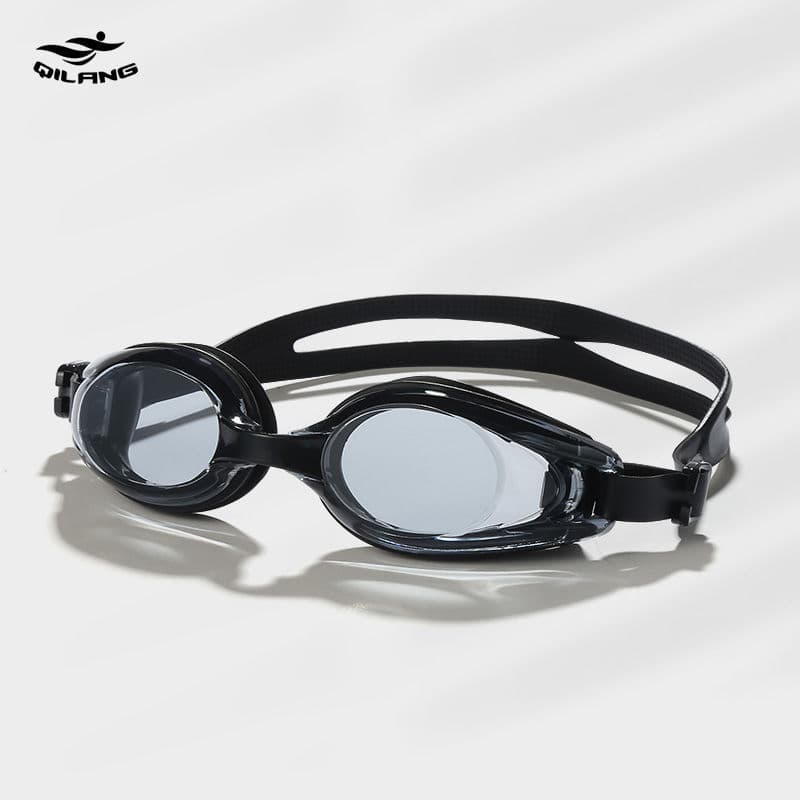 Qilang Adult Swimming Goggles HD Flat Waterproof Anti-fog Swimming Goggles Unisex Training Necessary Goggles 9