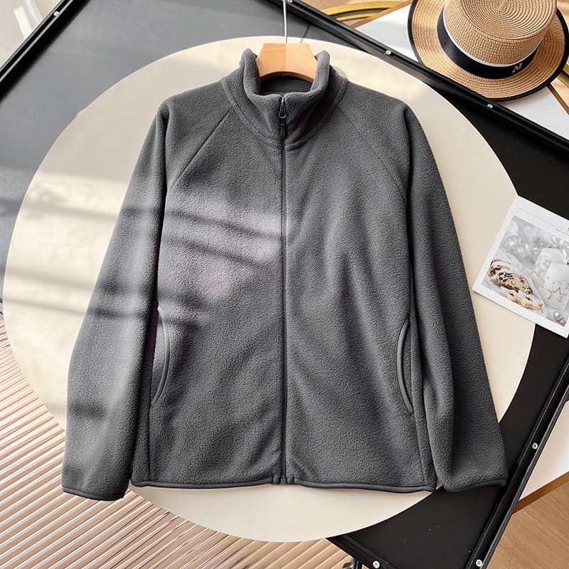 Fitting room children's men's and women's wear polar fleece zipper jacket long-sleeved jacket velvet sweatshirt jacket 24 new style 469955 9