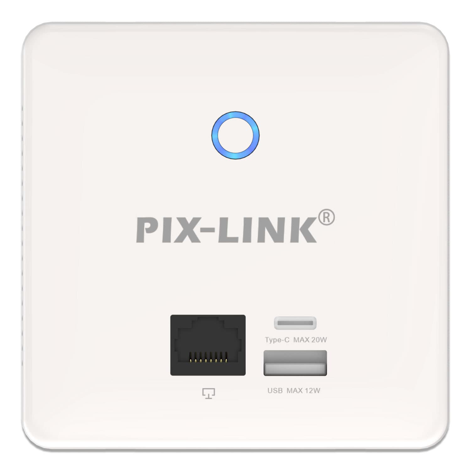 100M home network cable RJ45 access point WiFi wireless AP panel USB and Type-C fast charging 4