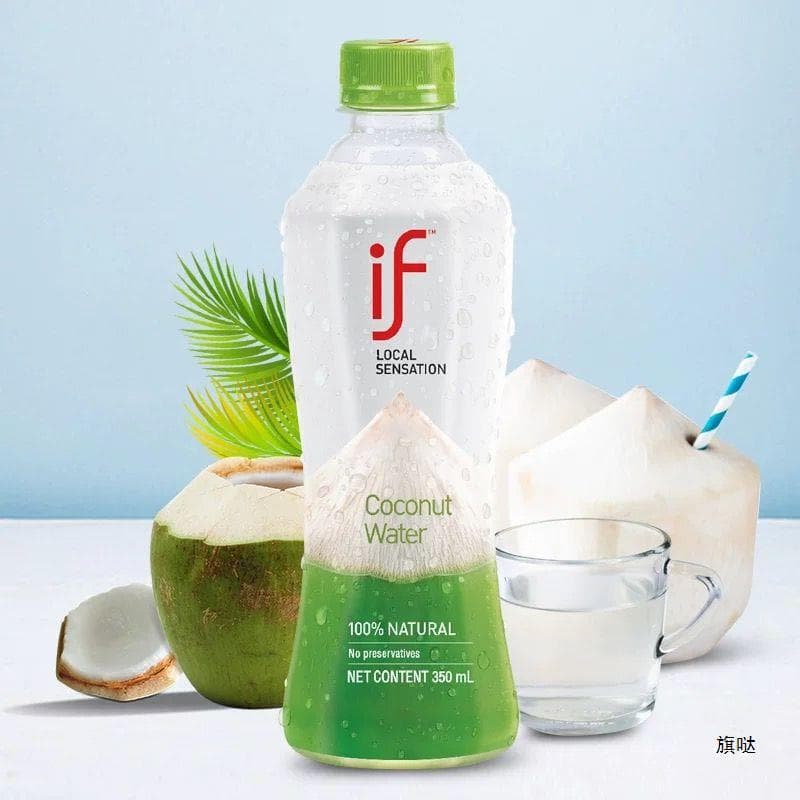 Thai if coconut water 350ml whole box wholesale natural pure coconut green water NFC juice drink factory one piece wholesale 1