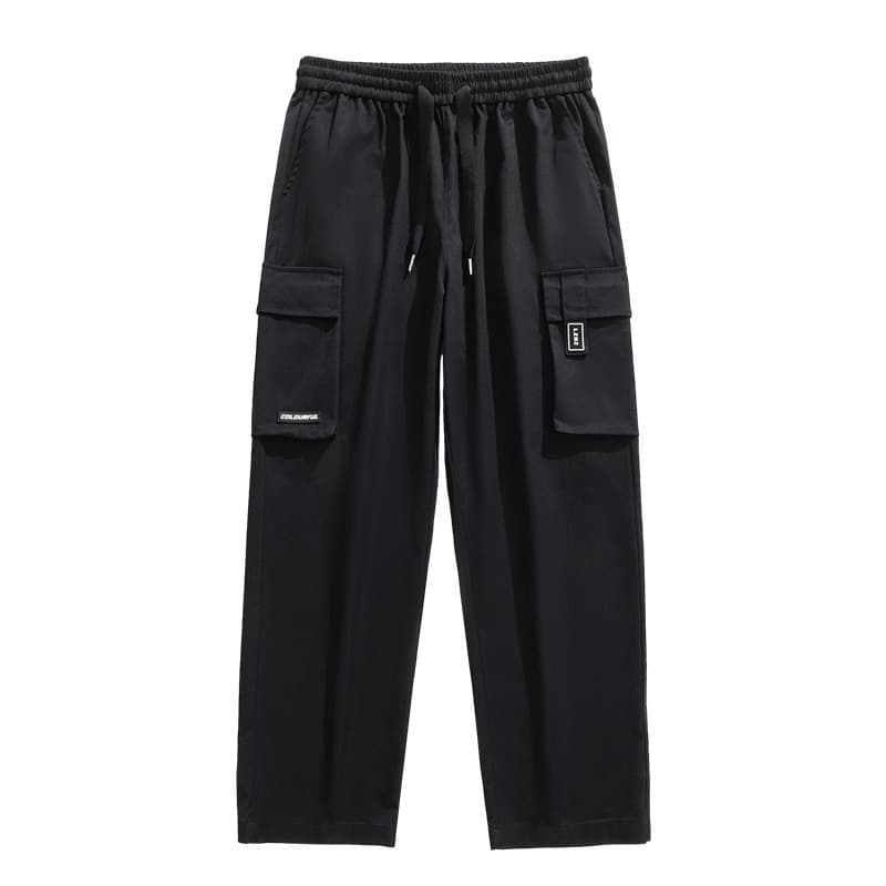 Straight overalls boys' pants spring and autumn 2024 thin trendy brand loose drape casual trousers 5