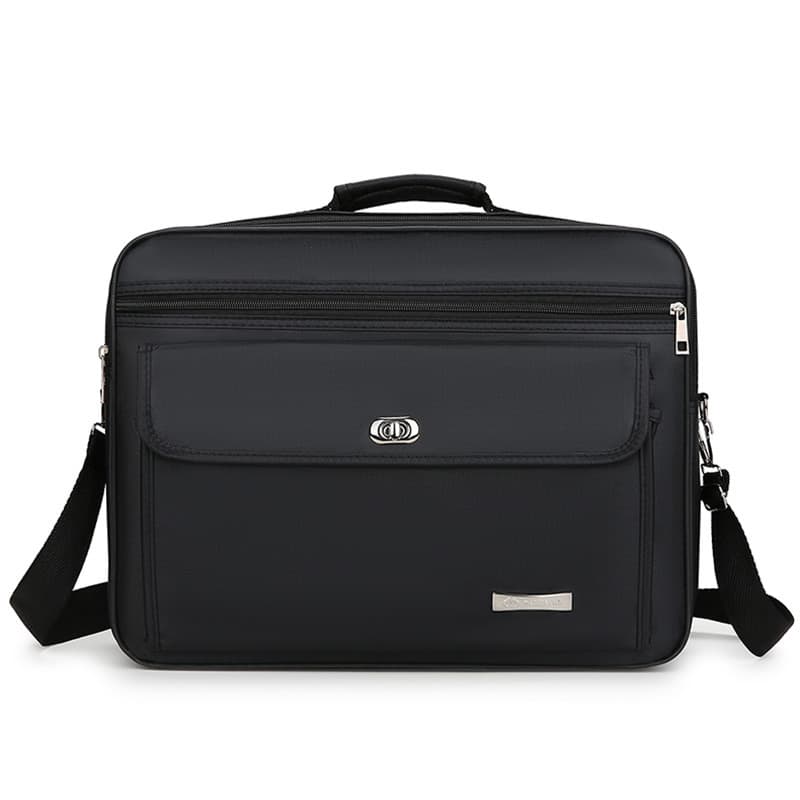 Cross-border business briefcase men's bag large capacity shoulder crossbody bag simple wear-resistant printable logo laptop bag 7