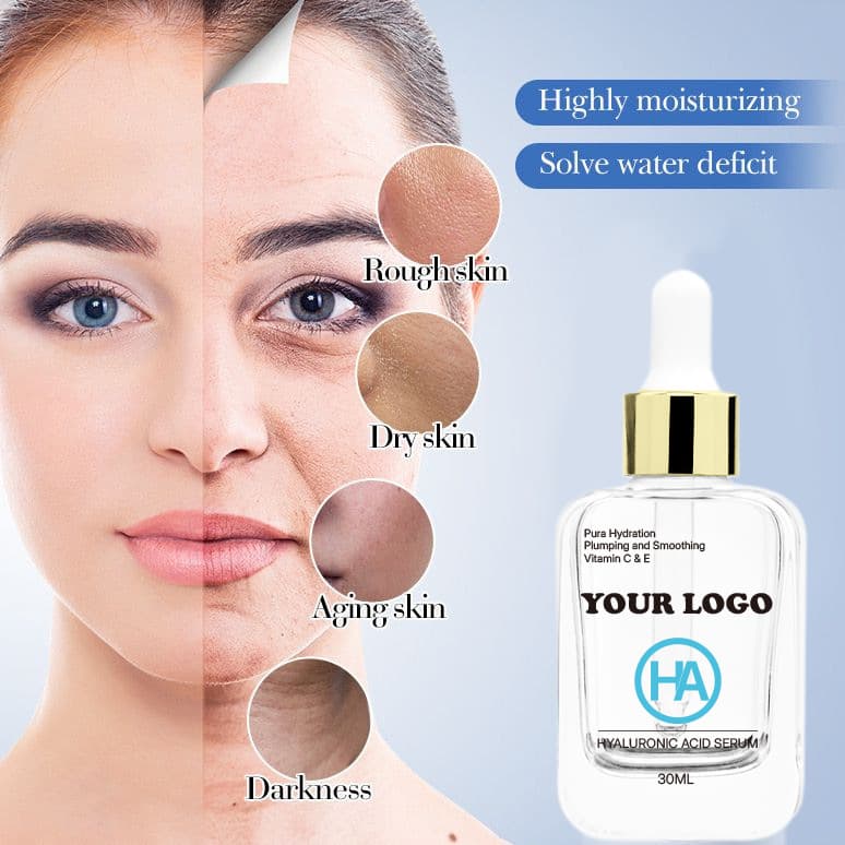 Cross-border logo-free essence, vitamin C and E hyaluronic acid, facial hydrating, locking, repairing, improving and dulling serum 1