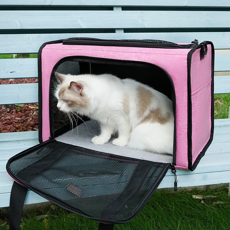 Pet bag portable cat bag outing bag portable pet bag breathable cat outdoor travel car small dog bag 2