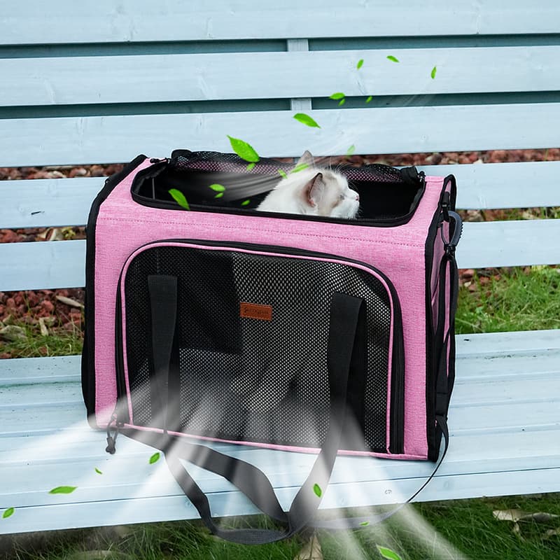 Pet bag portable cat bag outing bag portable pet bag breathable cat outdoor travel car small dog bag 3