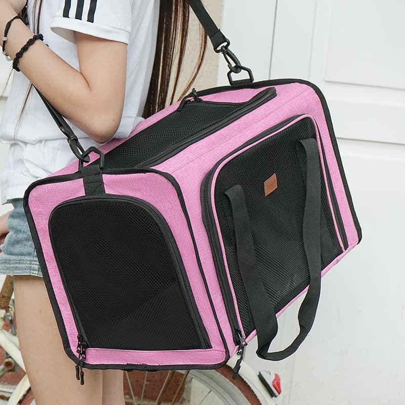Pet bag portable cat bag outing bag portable pet bag breathable cat outdoor travel car small dog bag 5