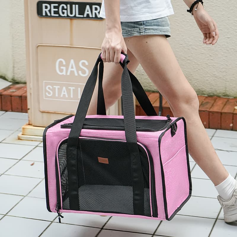 Pet bag portable cat bag outing bag portable pet bag breathable cat outdoor travel car small dog bag 9
