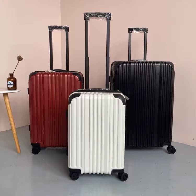 Foreign trade cross-border suitcase set 20-inch boarding case pure PC explosion-proof trolley case expansion suitcase password suitcase 5