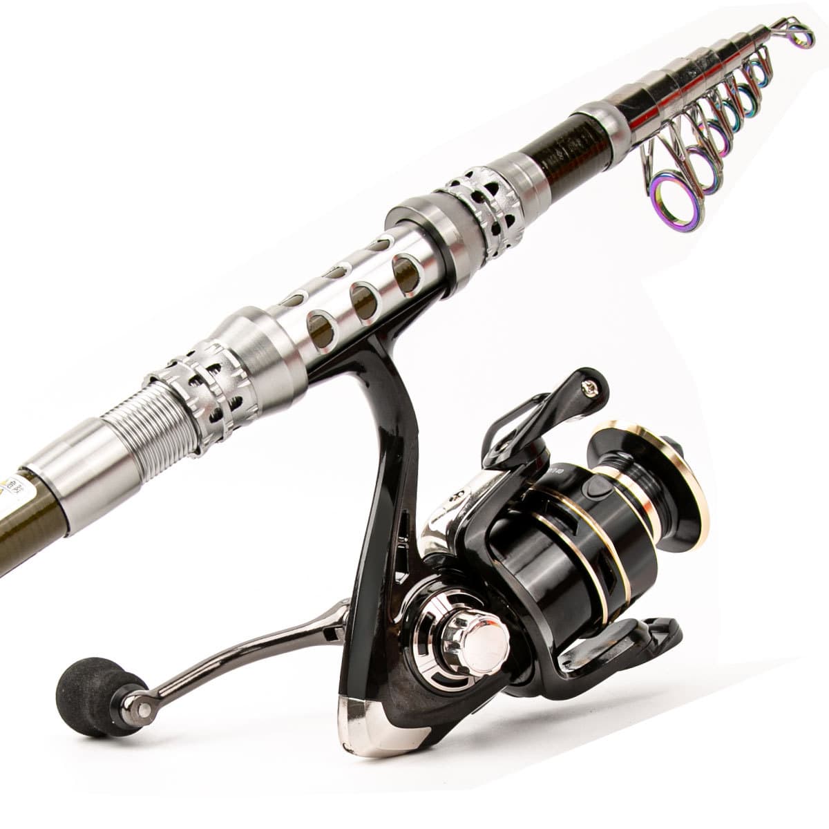 Carbon Lure Rod Reel Set Sea Fishing Rod Telescopic Fishing Rod Rotating Reel Travel Sea and Freshwater Fishing Set Wholesale 4