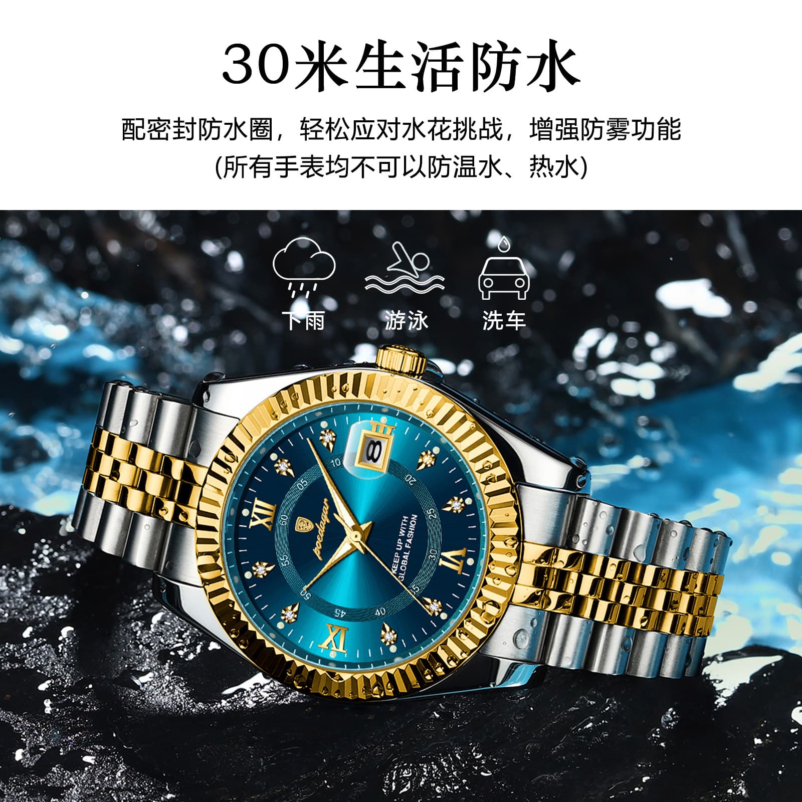 Swiss brand luxury men's watch new business quartz watch men's live broadcast foreign trade popular one piece drop shipping 4