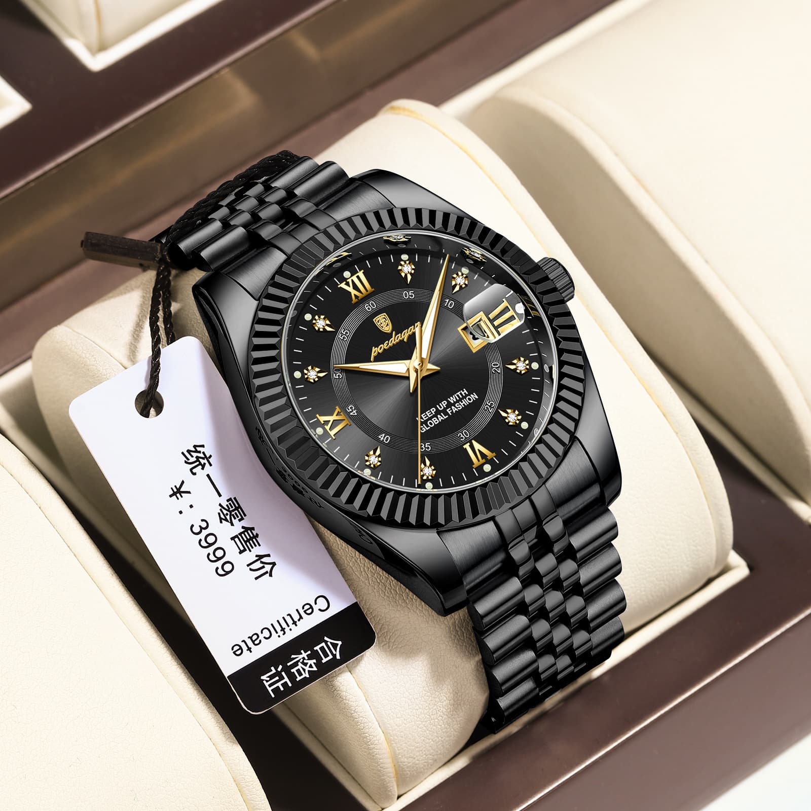 Swiss brand luxury men's watch new business quartz watch men's live broadcast foreign trade popular one piece drop shipping 9