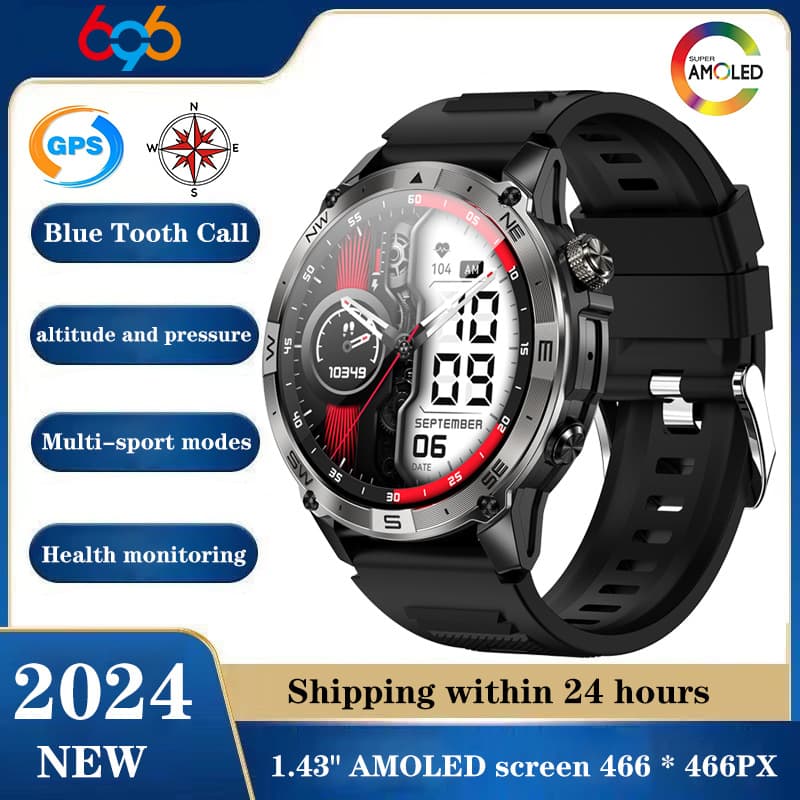 GPS Beidou Sports Watch HK08 Marathon Running Cycling Cross Country Swimming Racing Altitude Air Pressure Compass 3